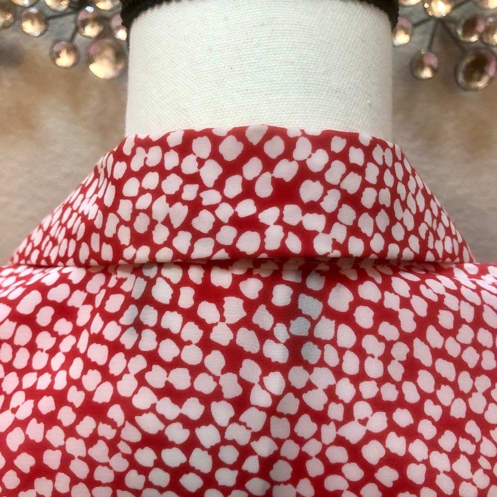 Brell Originals Dress Womens 10 80s Polka Dot Light Weight Red and White Retro - Picture 8 of 10